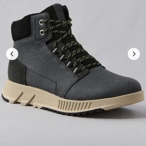 Sorel Men's Mac Hill Lite Mid Plus Waterproof Boots Gray 8/41 Unisex